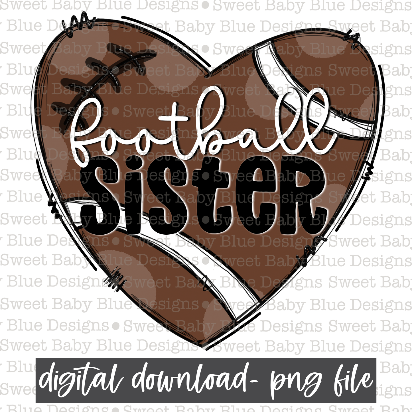 Football sister - 2021- PNG file- Digital Download