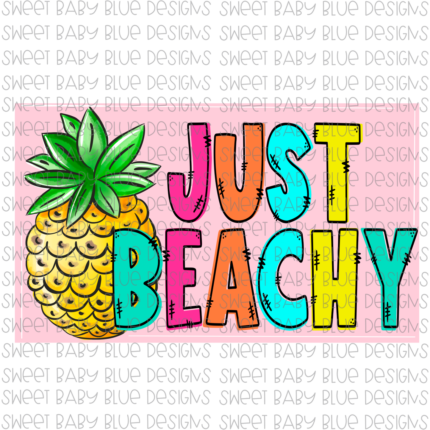 Just Beachy- PNG file- Digital Download