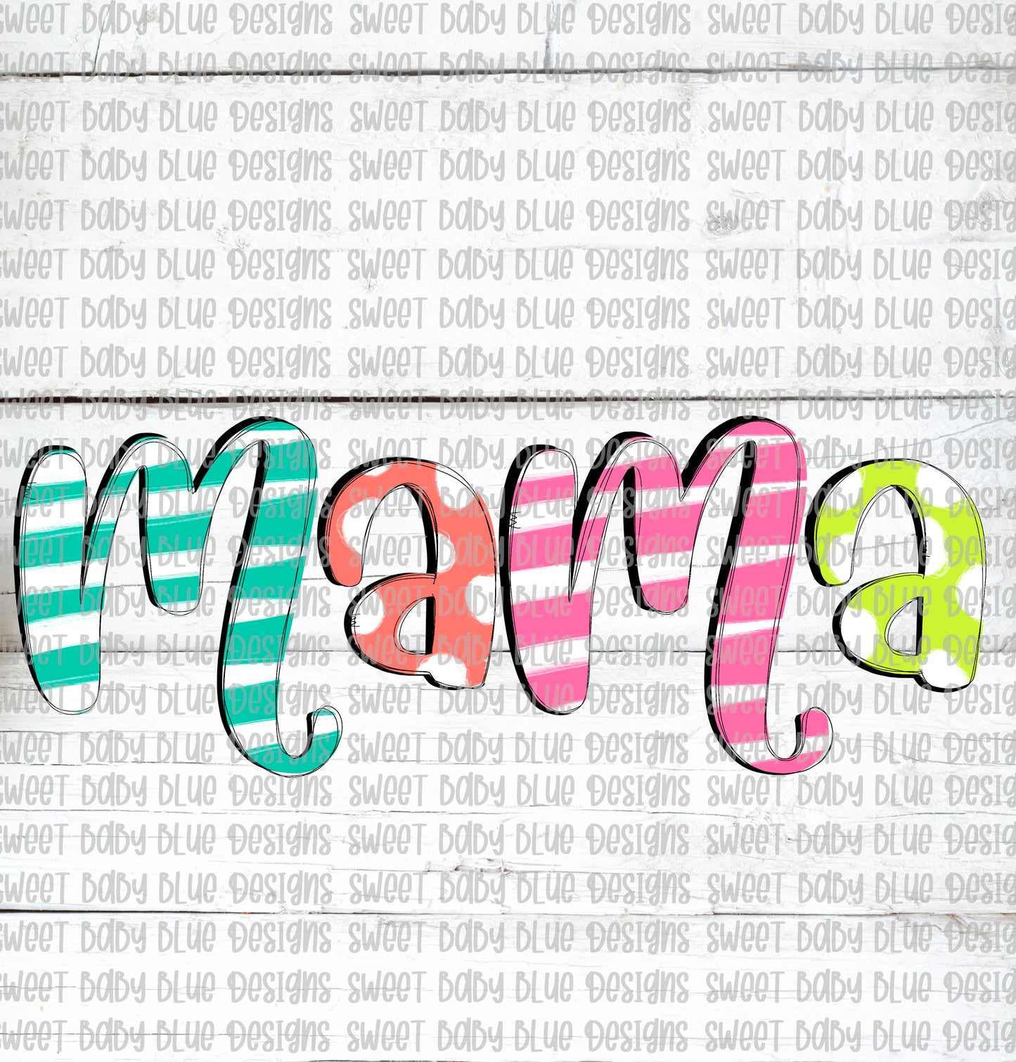Mama- Doodle- PNG file- Digital Download