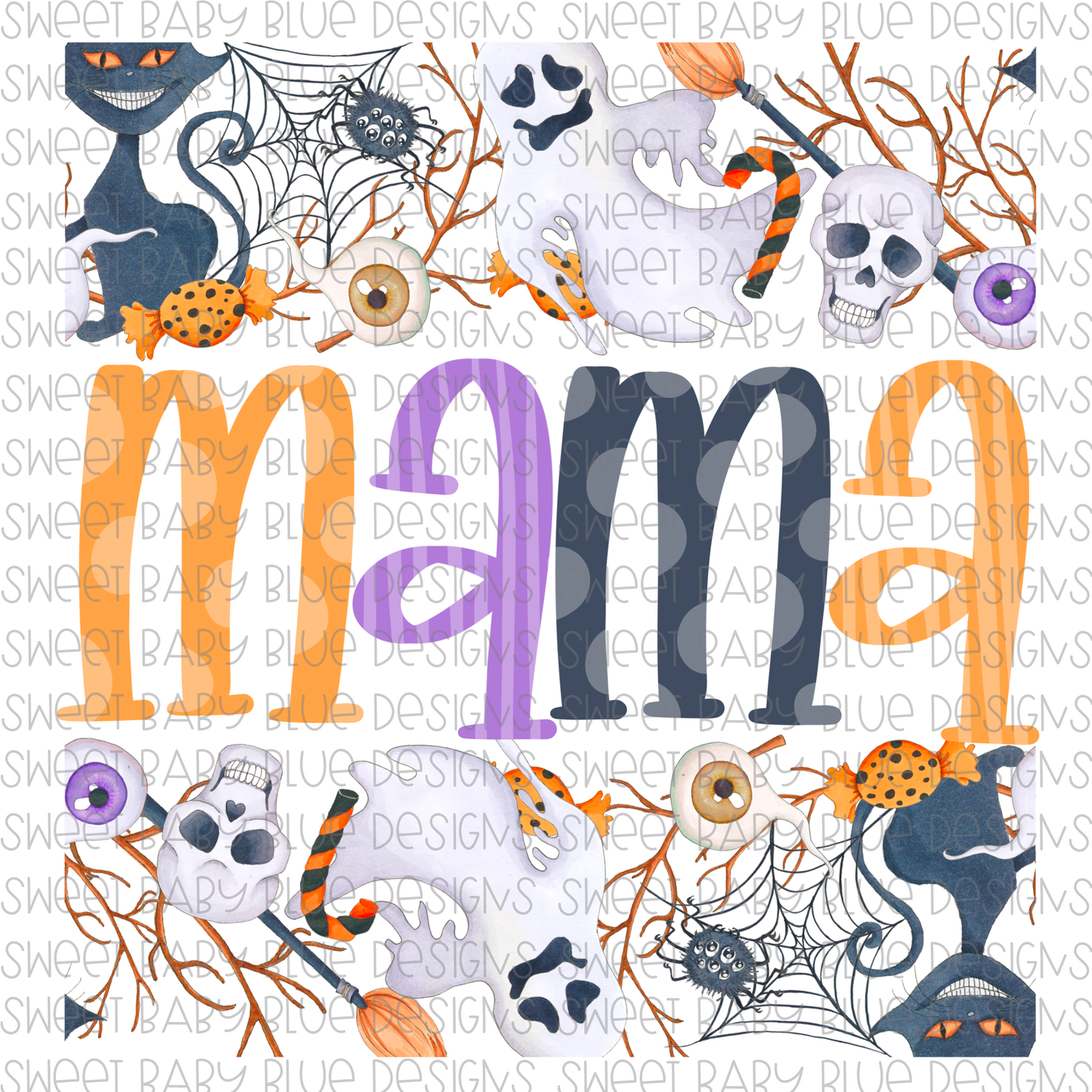 Mama- Halloween Frame- PNG file- Digital Download