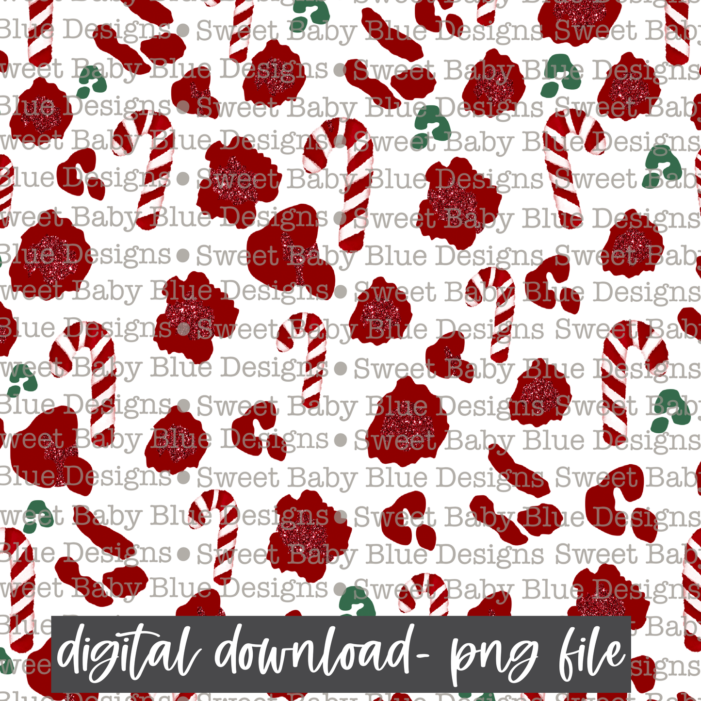 Peppermint digital paper- Christmas- Digital paper - PNG file- Digital Download
