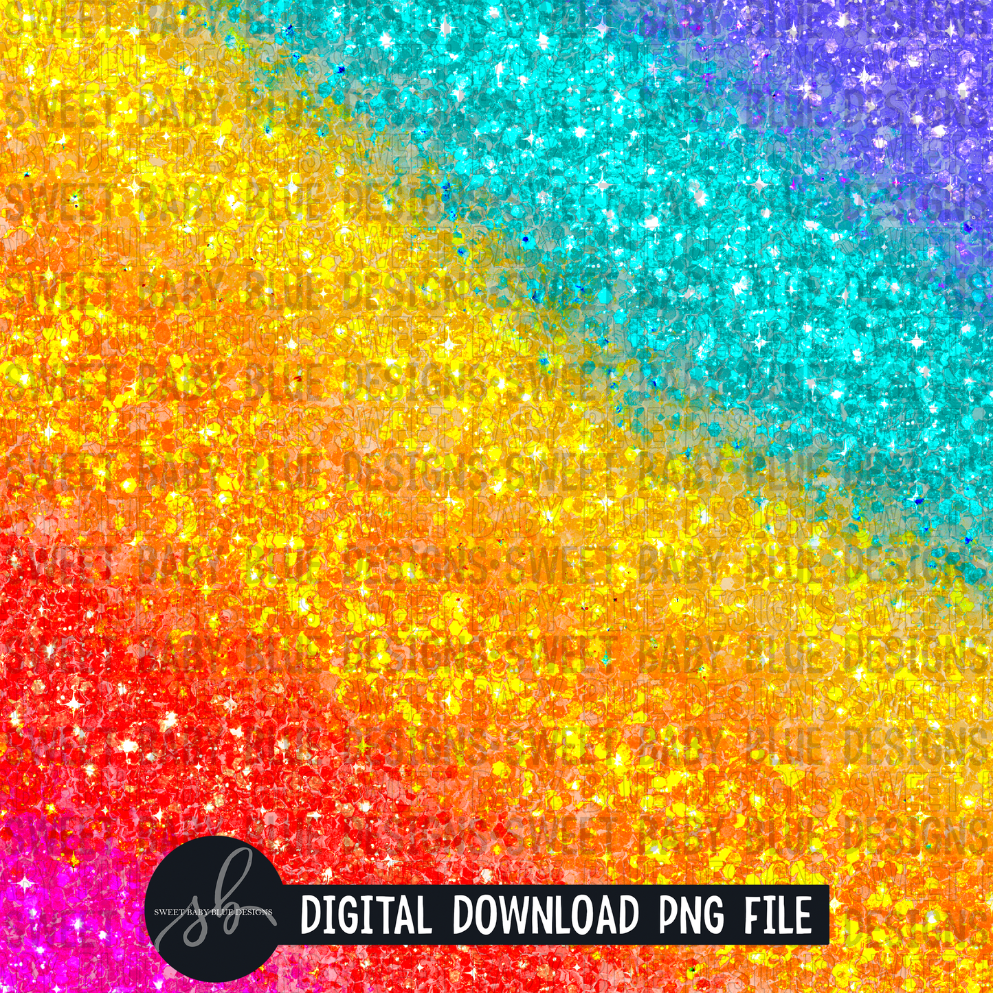 Rainbow sequin Digital paper- Digital paper- 2022- PNG file- Digital Download