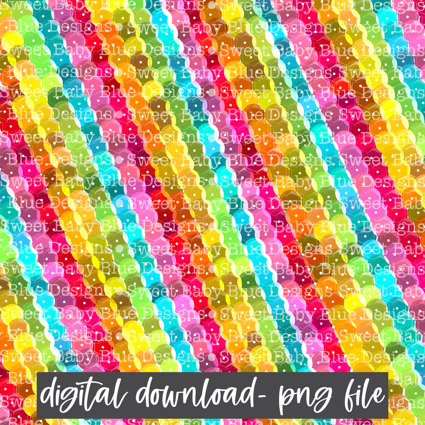 Sequin rainbow digital paper- PNG file- Digital Download