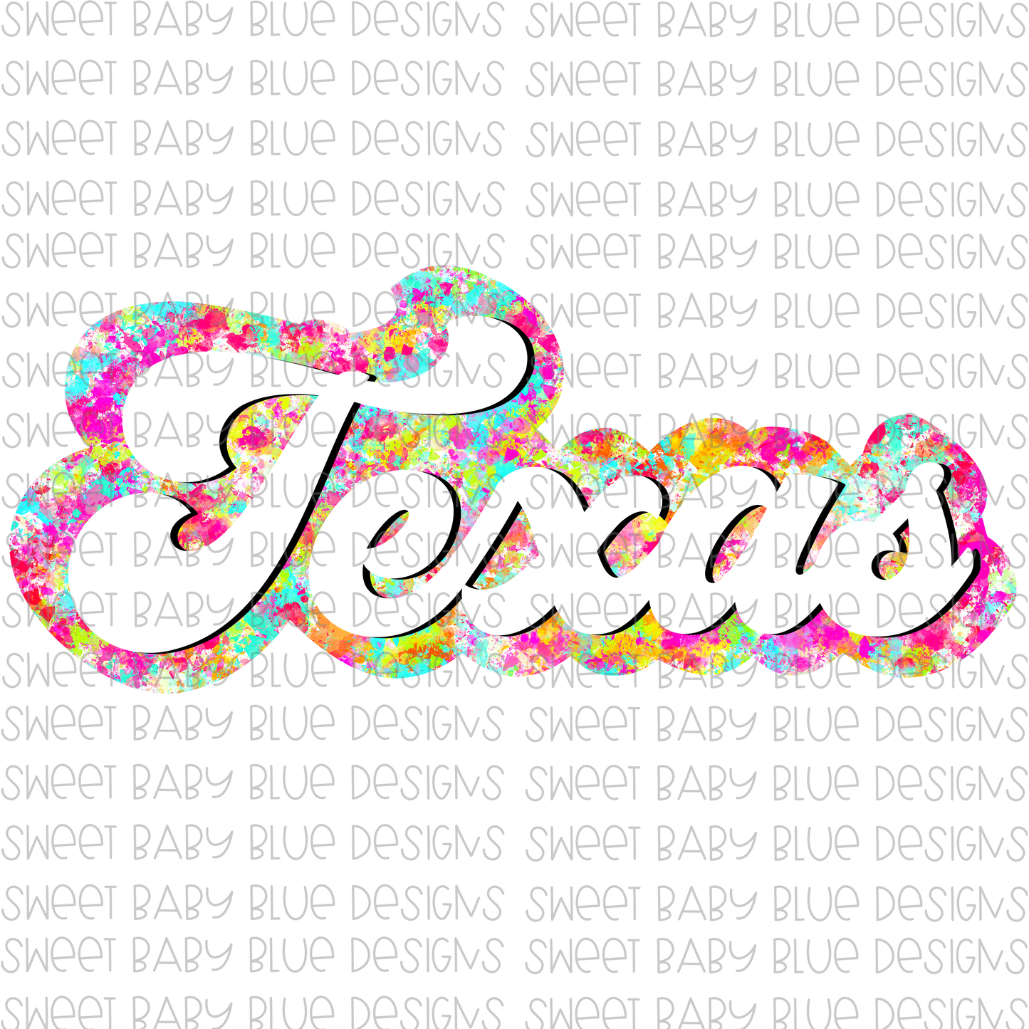 Texas- State- Paint Splatter- PNG file- Digital Download