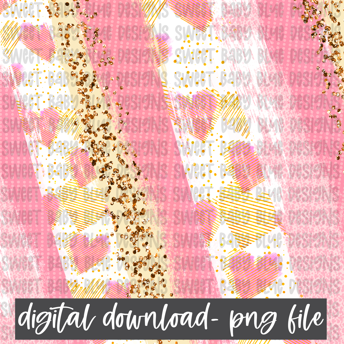 Valentines Day Brush stroke- Digital paper- Valentines day- PNG file- Digital Download
