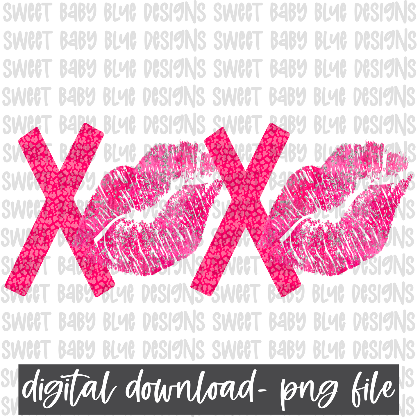 XOXO- Valentines day- PNG file- Digital Download