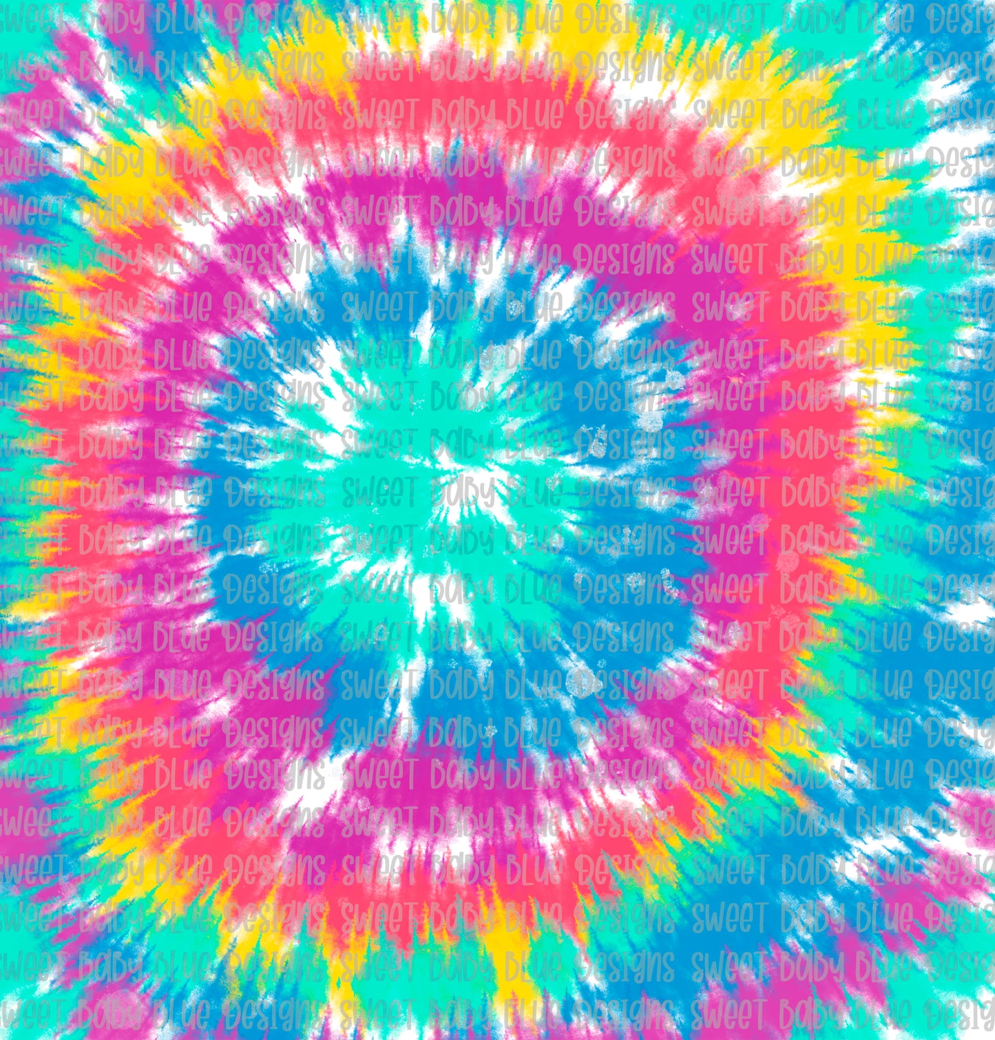 Tie-Dye Digital Paper- Mint Blue Purple- PNG file- Digital Download