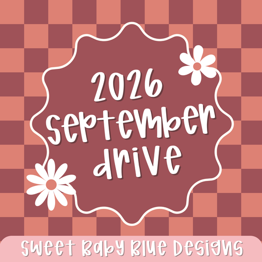 September Drive- 2026- PNG file- Digital Download