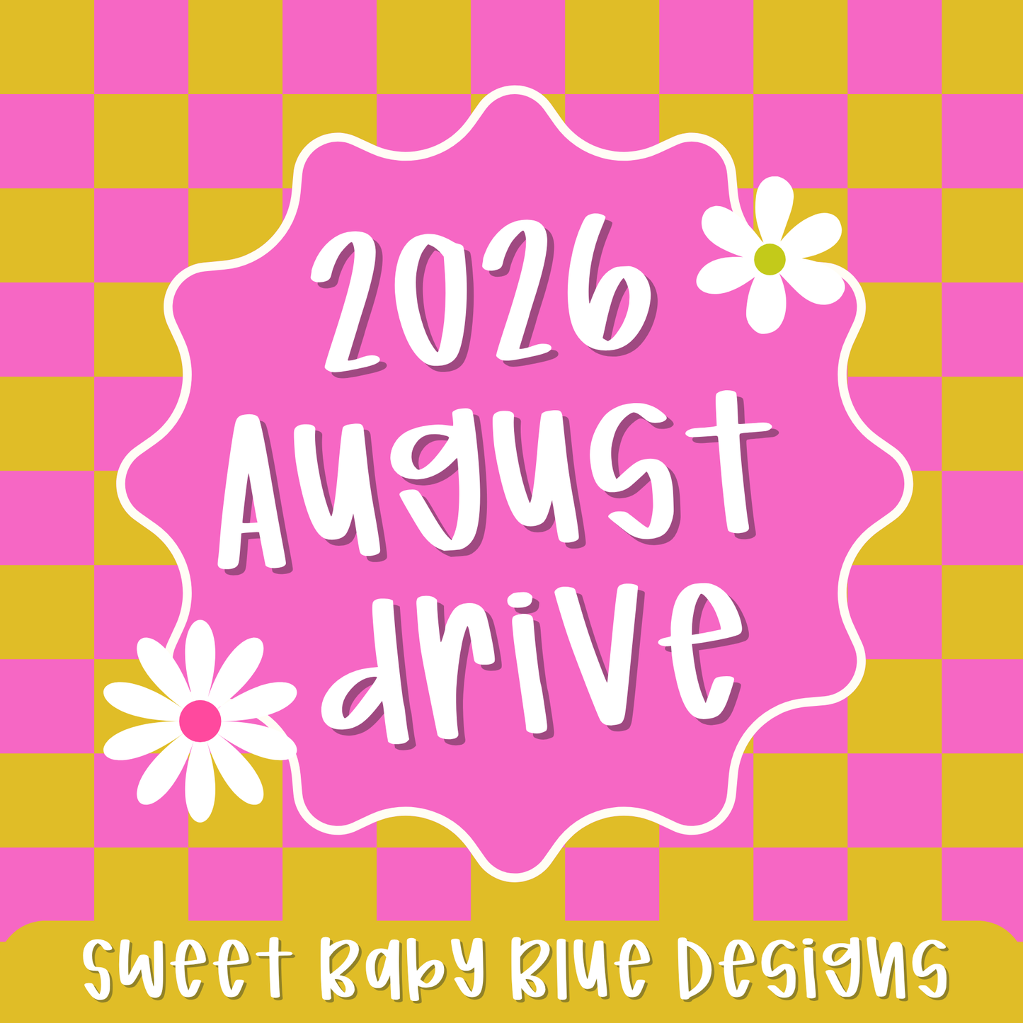 August Drive- 2026- PNG file- Digital Download