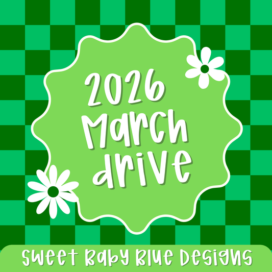 March Drive- 2026- PNG file- Digital Download