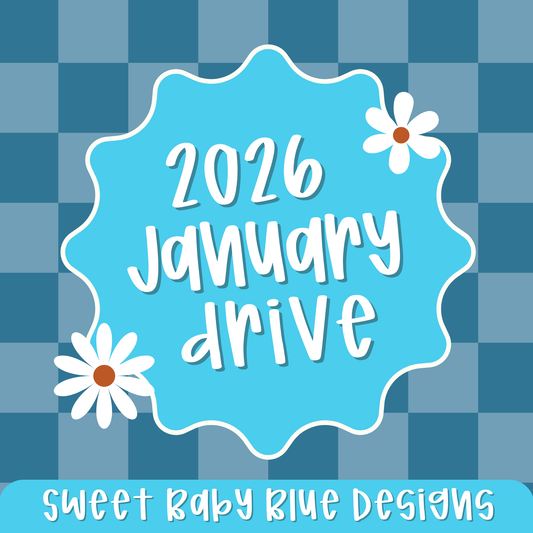 January Drive- 2026- PNG file- Digital Download