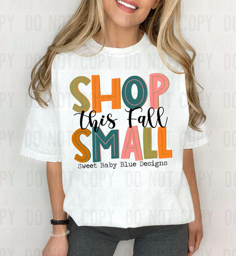 Shop small this fall- Custom business name- PNG file- Digital Download