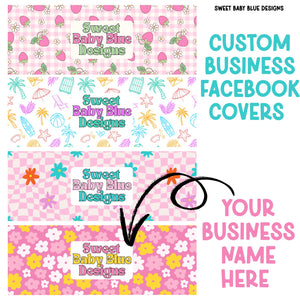 FB Covers - Custom business name - PNG file- Digital Download