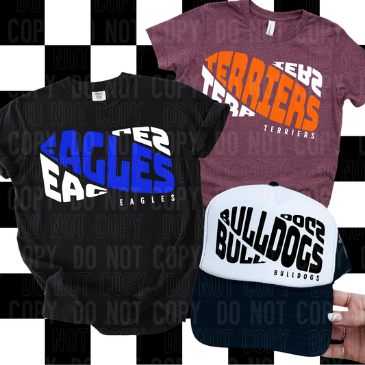 Curved mascot  - PNG file- Digital Download