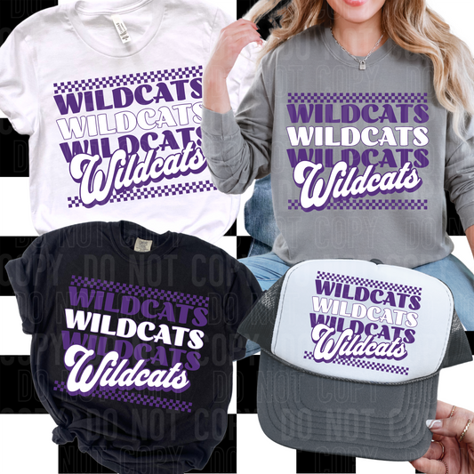 Layered mascot checkered - PNG file- Digital Download