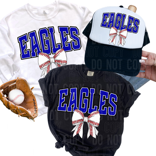 Custom mascot baseball bow  - PNG file- Digital Download