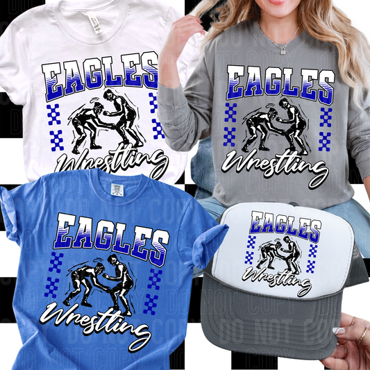 Custom Wrestling mascot - PNG file- Digital Download