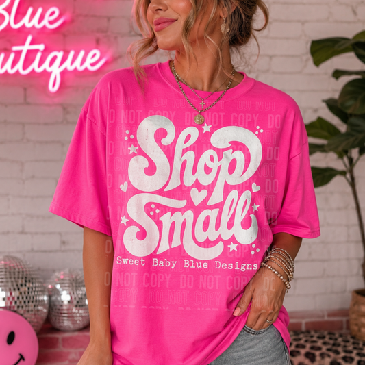 Shop Small - Custom Business Name - PNG file- Digital Download