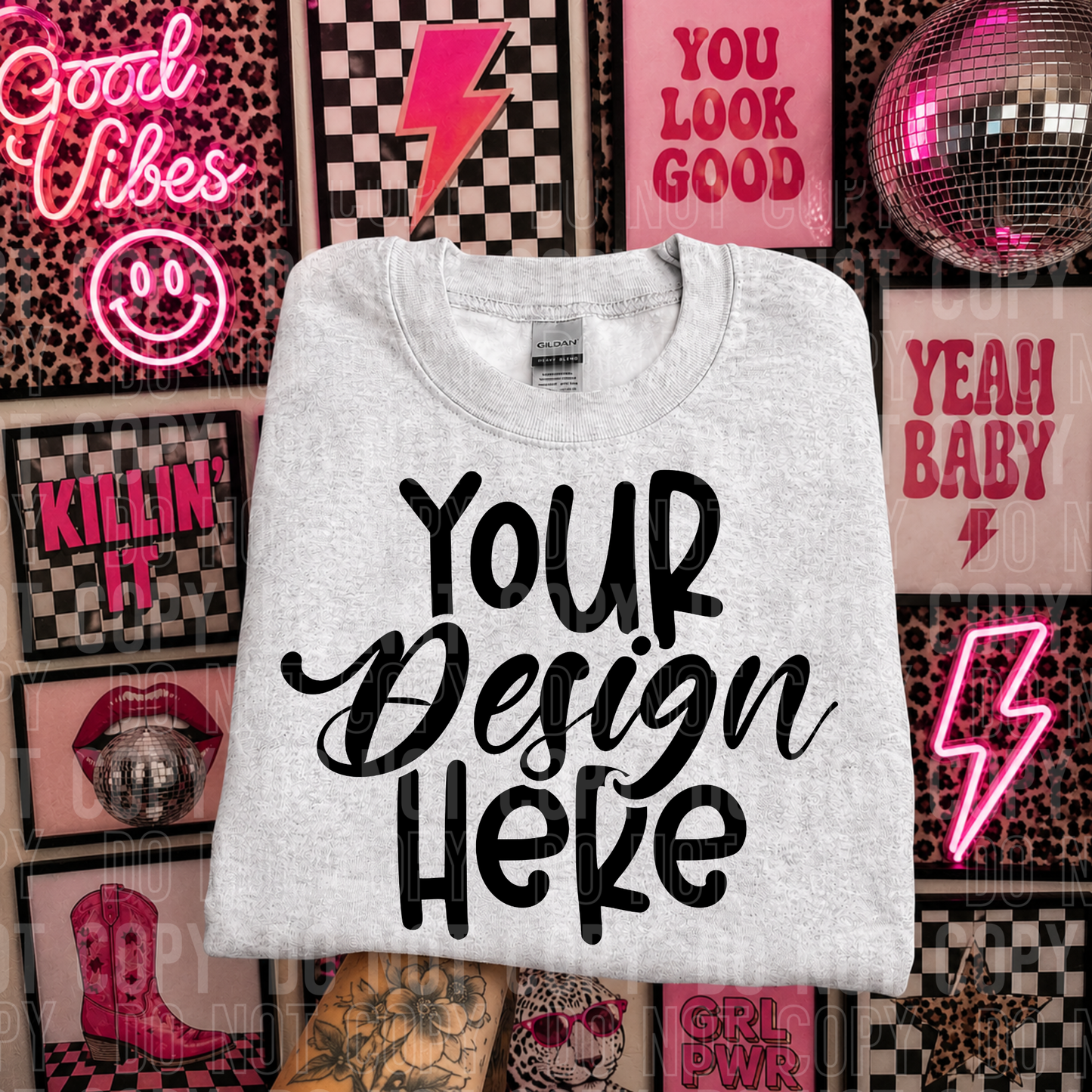 Ash- Gildan 18000-Mockup - 2026 - PNG file- Digital Download