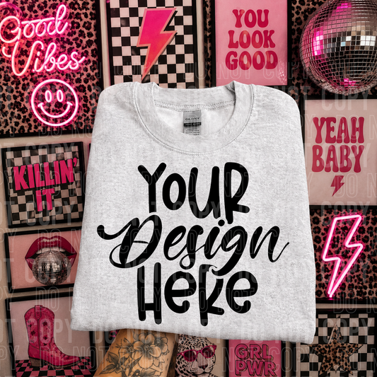 Ash- Gildan 18000-Mockup - 2026 - PNG file- Digital Download