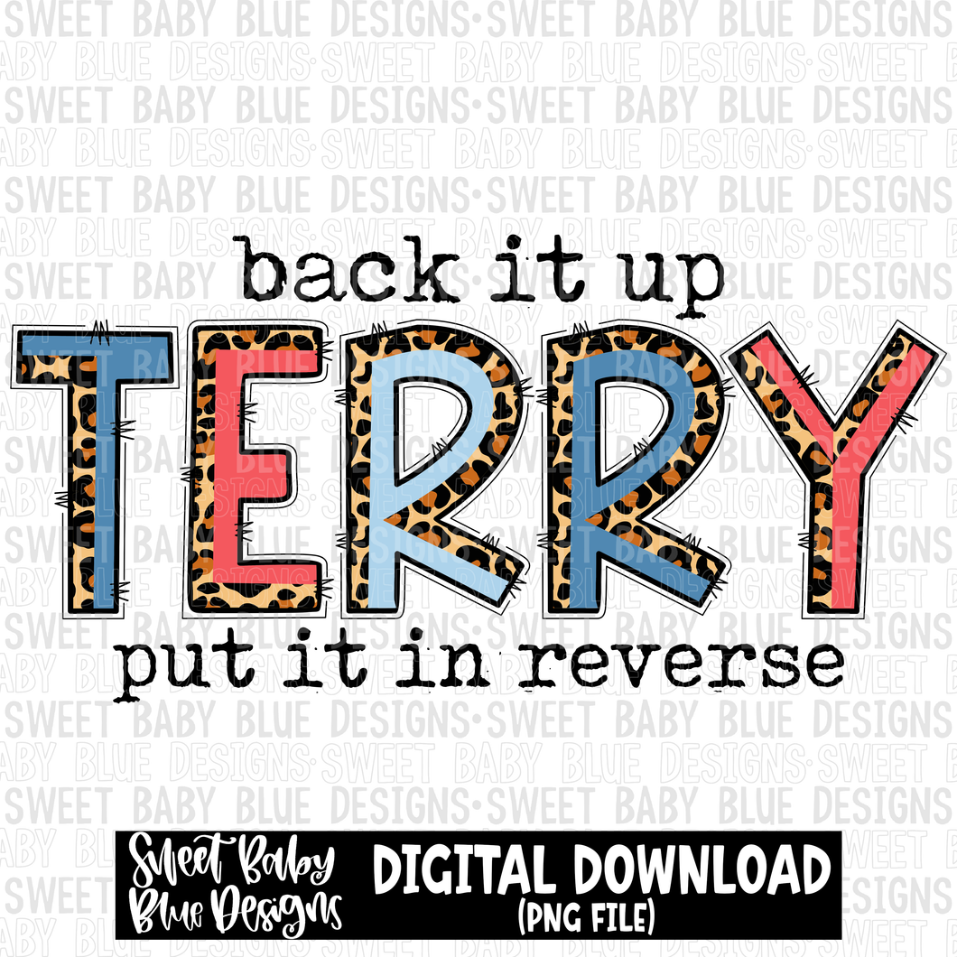 Back it up- 4th of July - Leopard- 2023- PNG file- Digital Download