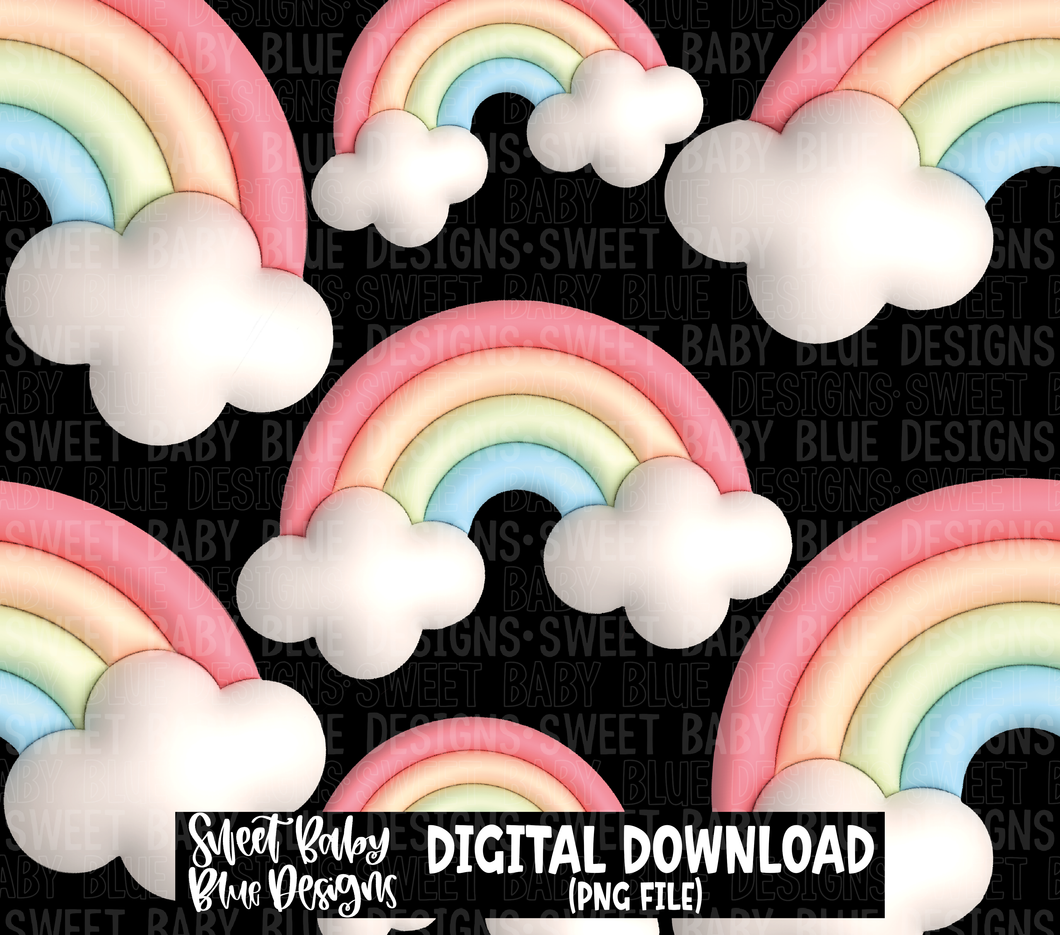 Black rainbow 3D style - 20 oz. skinny tumbler- 2022 -PNG file- Digital Download