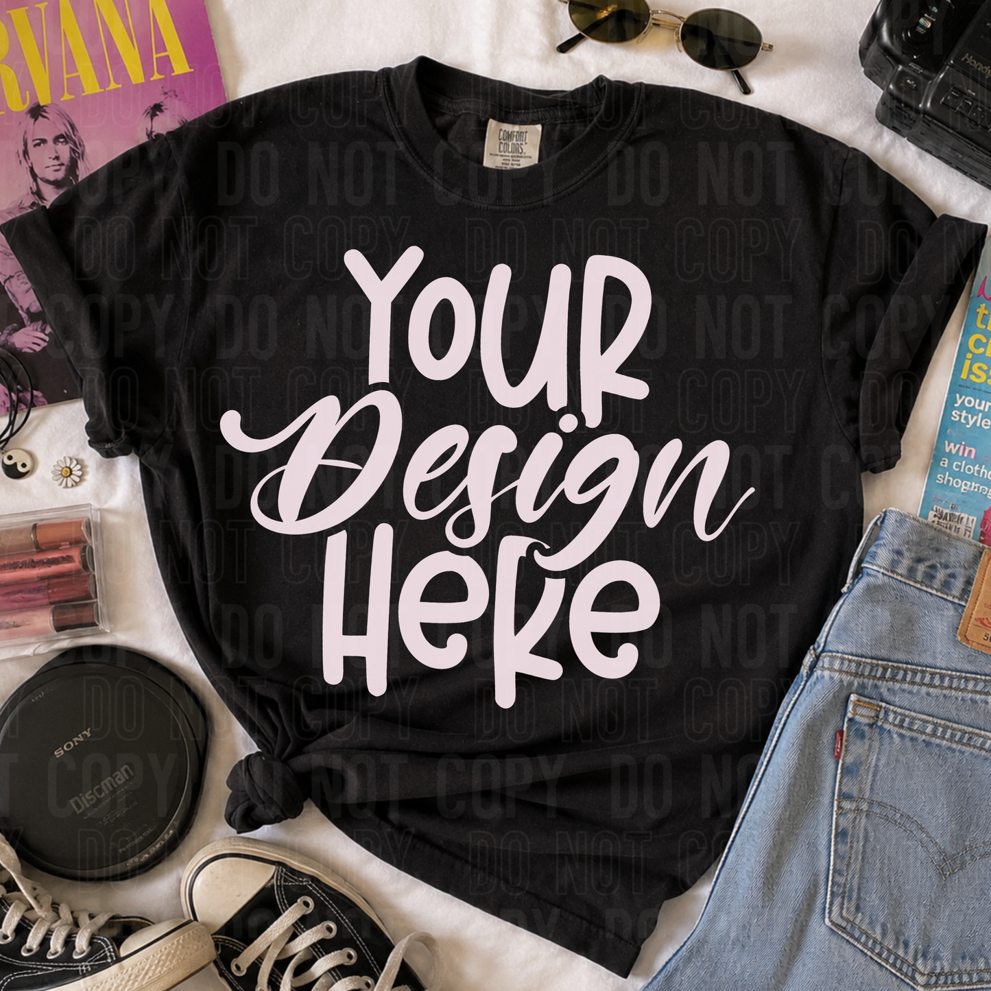 CC1717 Black- 90s  - 2026 - PNG file- Digital Download