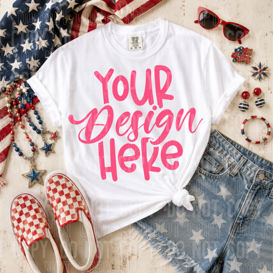 CC1717 White- 4th - 2026 - PNG file- Digital Download