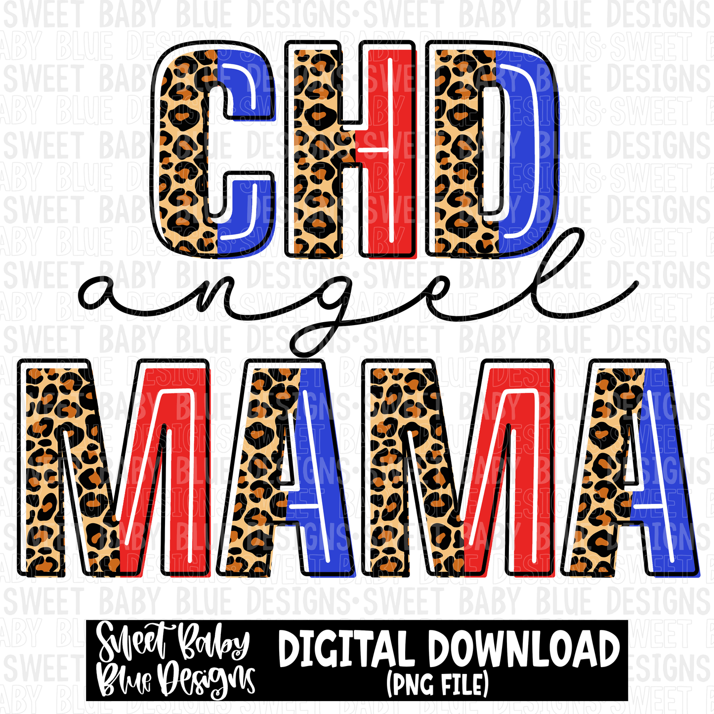 CHD angel mama- 2023 - PNG file- Digital Download