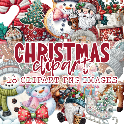 Christmas clipart - 2024- PNG file- Digital Download