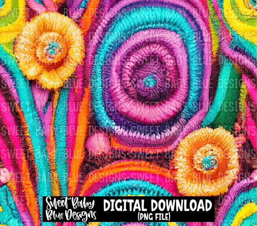 Colorful fabric - 20 oz. skinny tumbler- 2023 -PNG file- Digital Download