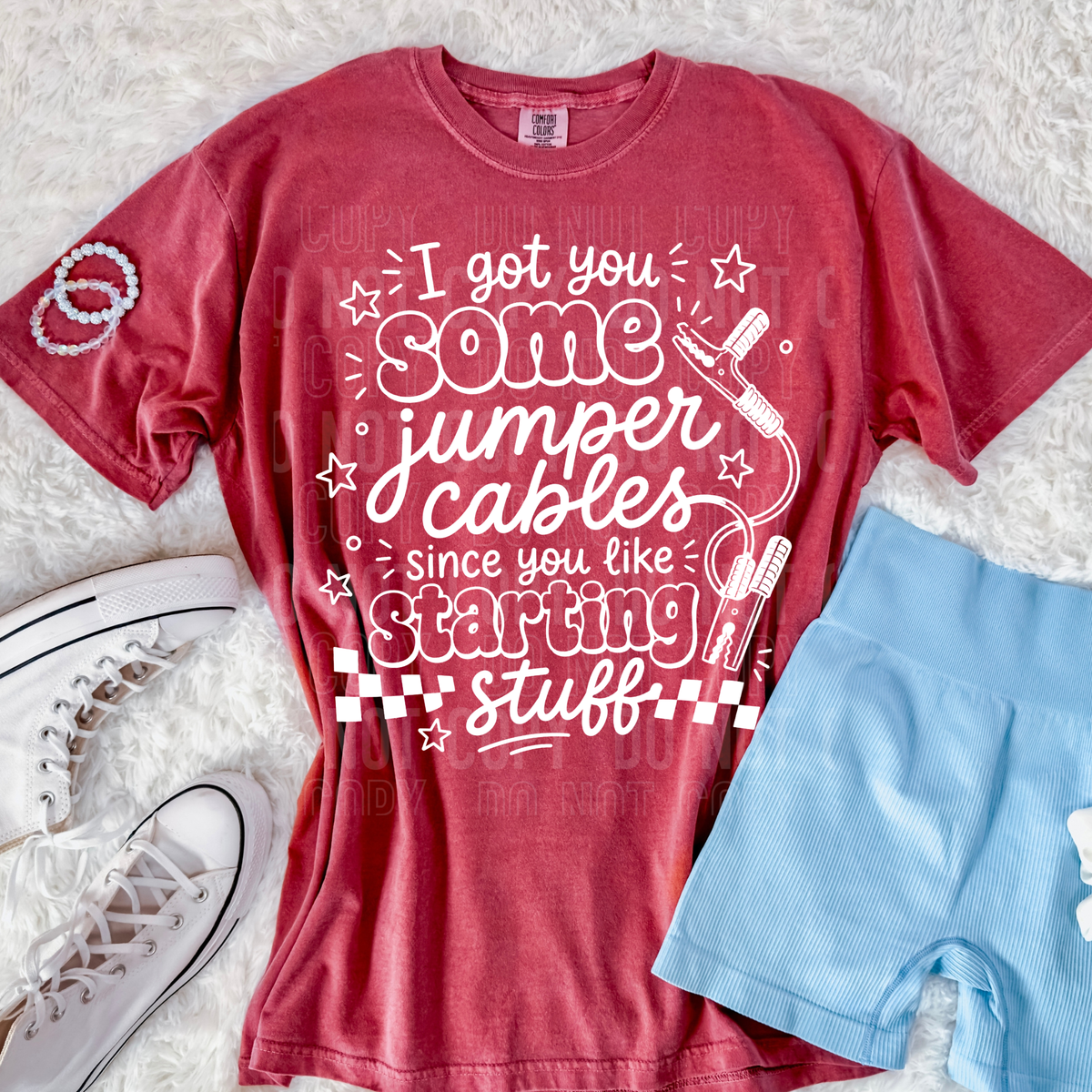 I Got You Some Jumper Cables - BLACK and WHITE fonts - 2026 - PNG file- Digital Download