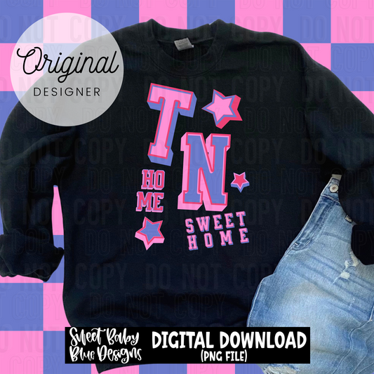 TN home sweet home - 2025 - PNG file- Digital Download
