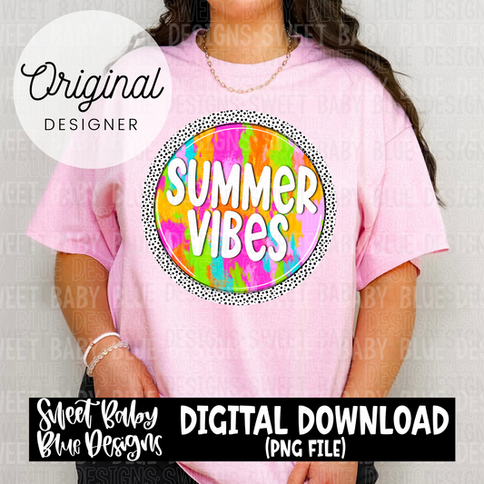 Summer vibes- Dot - 2024- PNG file- Digital Download