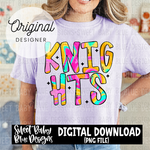 Knights - Colorful - 2024 - PNG file- Digital Download