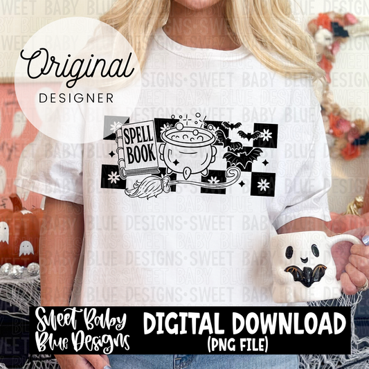 Checkered - Halloween- 2024- PNG file- Digital Download