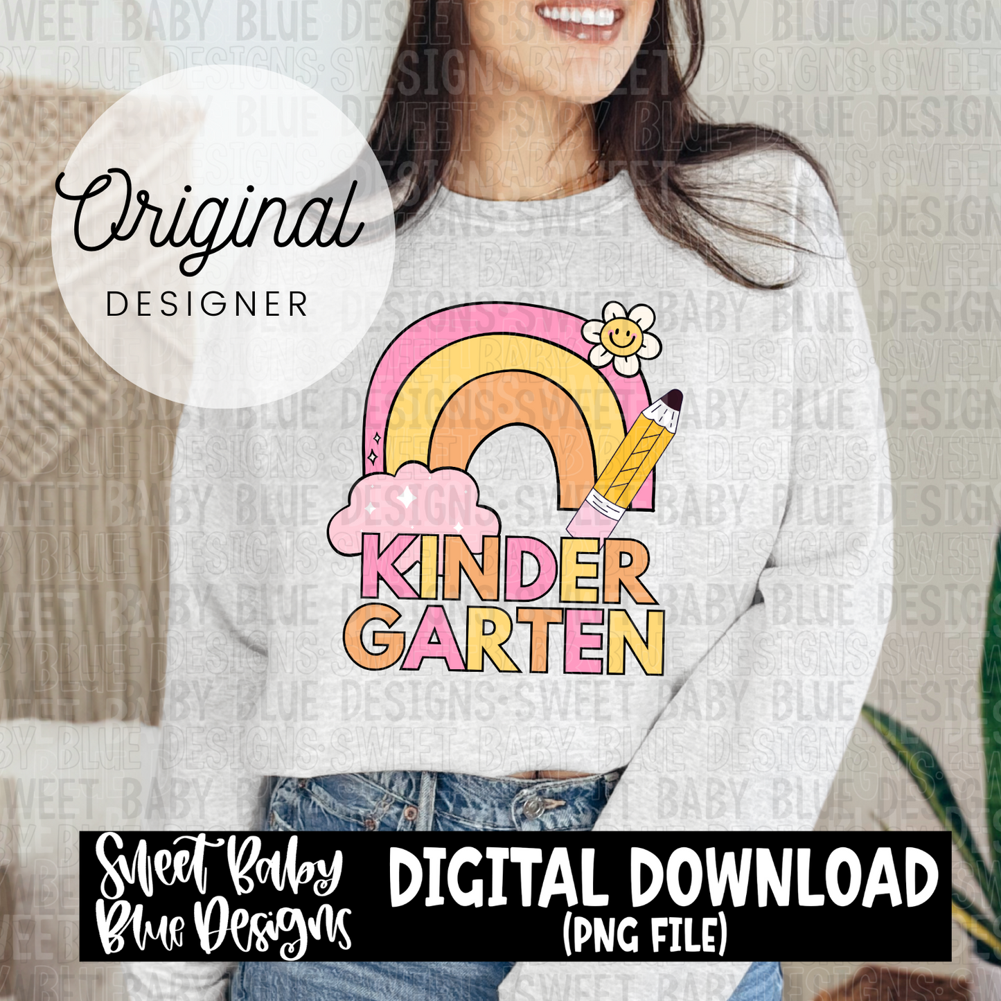 Kindergarten - Rainbow - 2024 - PNG file- Digital Download