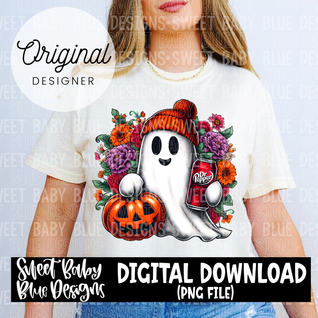 Dr Pepper ghost- Halloween - 2024- PNG file- Digital Download