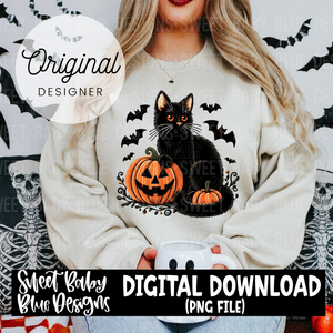 Halloween cat - Halloween - 2024 - PNG file- Digital Download