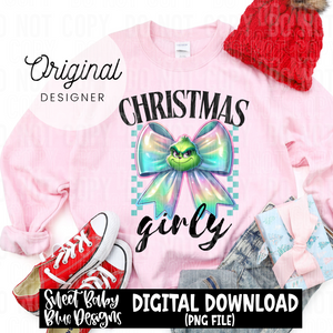 Christmas girly- Christmas - 2024 - PNG file- Digital Download