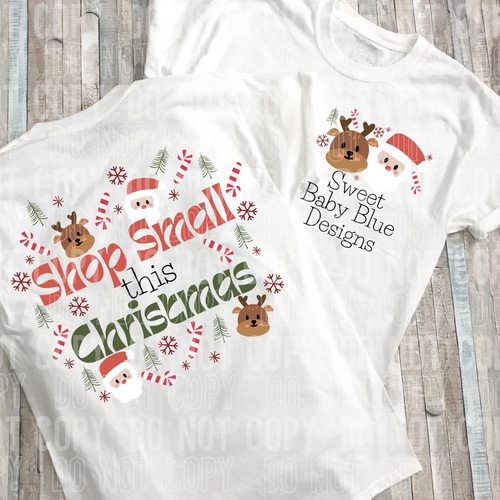 Shop small this Christmas- Custom name- PNG file- Digital Download