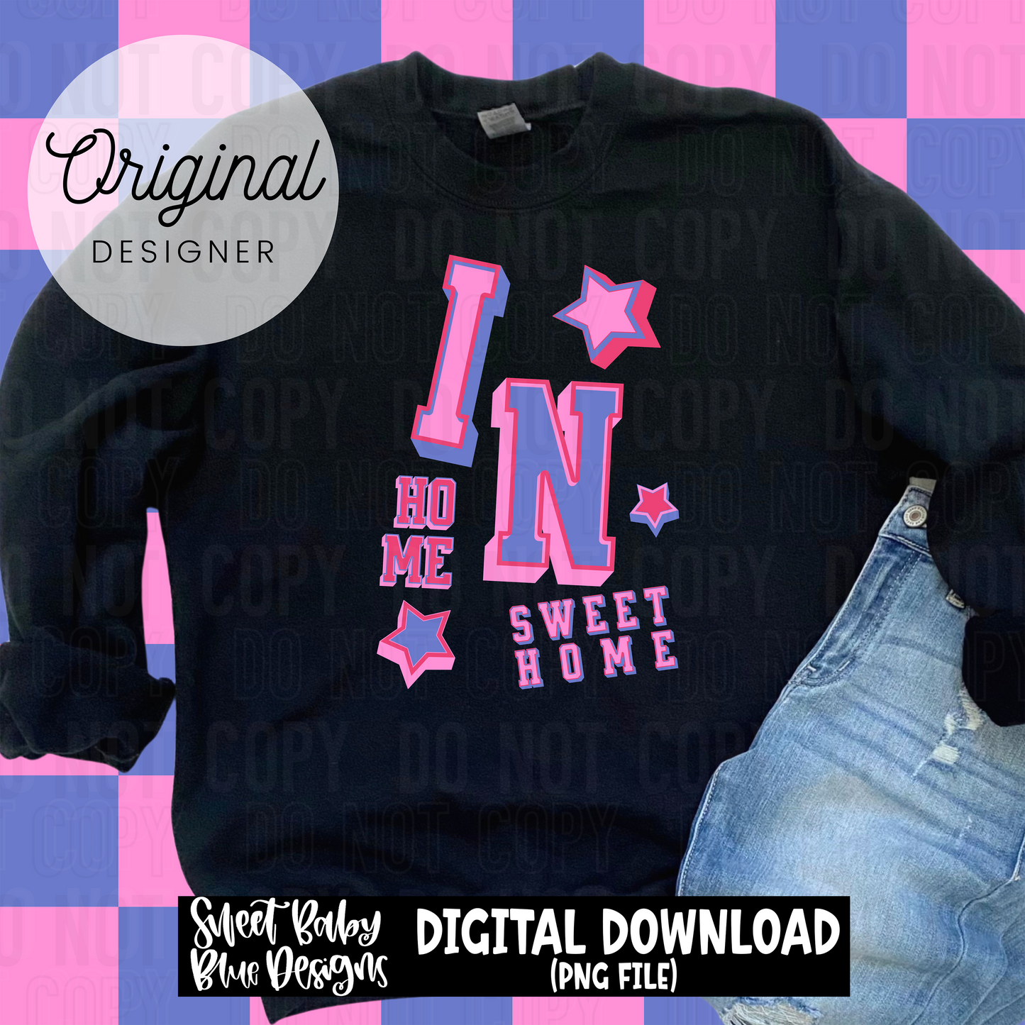 IN home sweet home - 2025 - PNG file- Digital Download