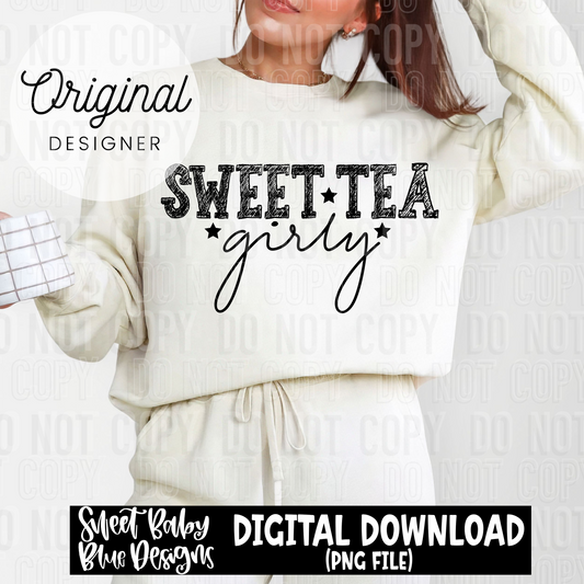 Sweet tea girly - 2025 - PNG file- Digital Download
