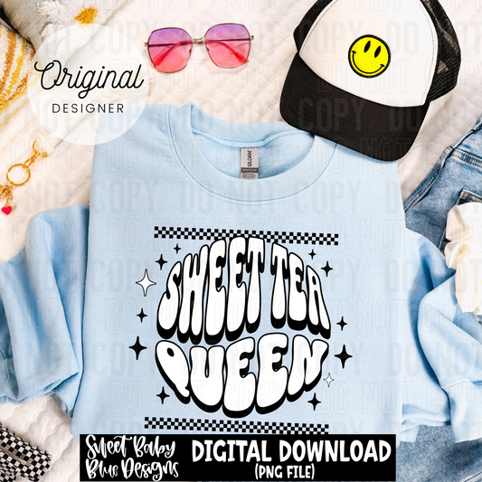 Sweet tea queen - 2025 - PNG file- Digital Download