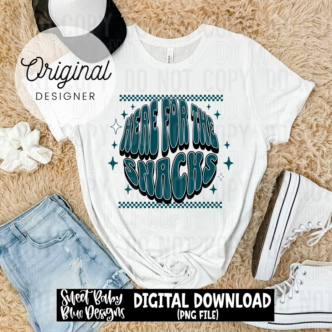 Here for the snacks - 2025 - PNG file- Digital Download