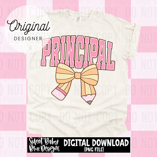 Principal pencil bow - 2025 - PNG file- Digital Download