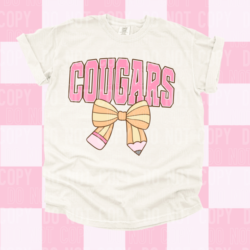 Custom mascot teacher bow   - PNG file- Digital Download