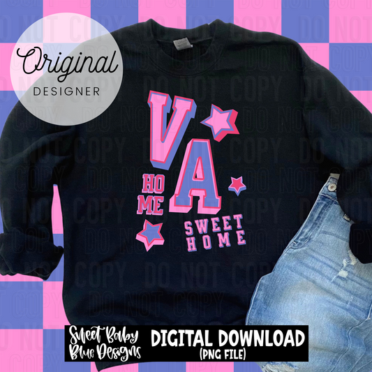 VA home sweet home - 2025 - PNG file- Digital Download