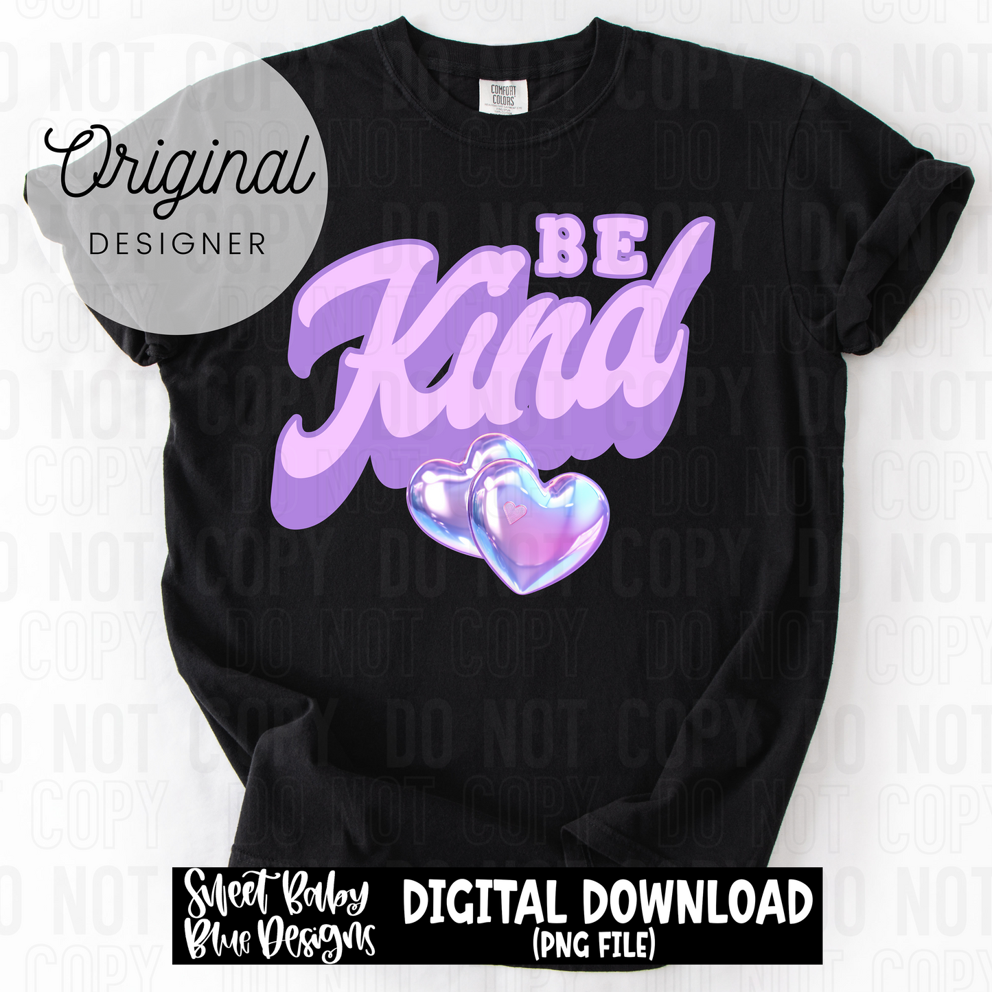 Be Kind - Heart - 2025 - PNG file- Digital Download