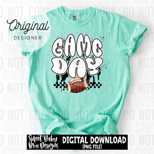 Game day football splatter - 2025 - PNG file- Digital Download